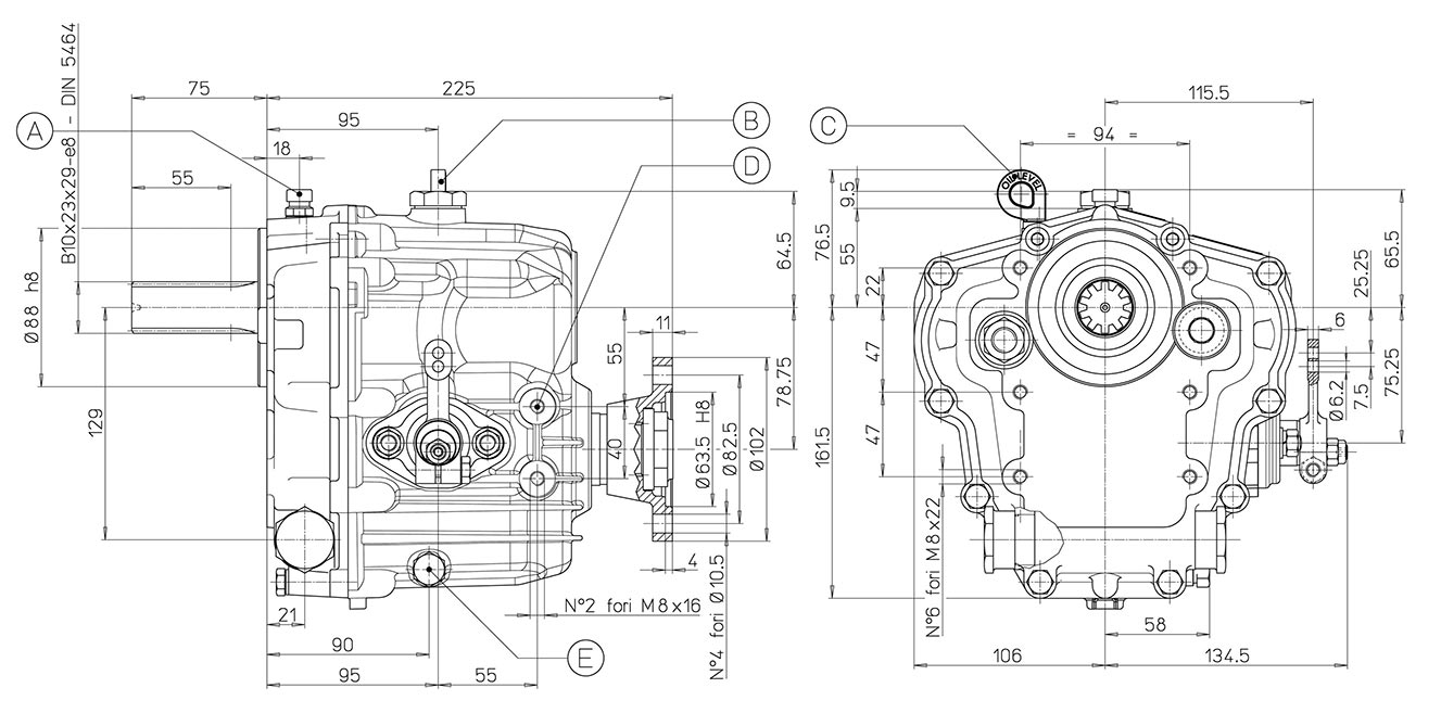 ingombro invertitore technodrive meccanico tmc60p