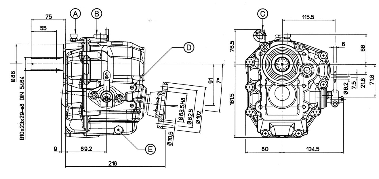 ingombro invertitore technodrive tmc60a